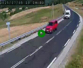 Webcam routière au niveau du col de la Chavade en Ardèche, sur la N102 à 1266 mètres d'altitude