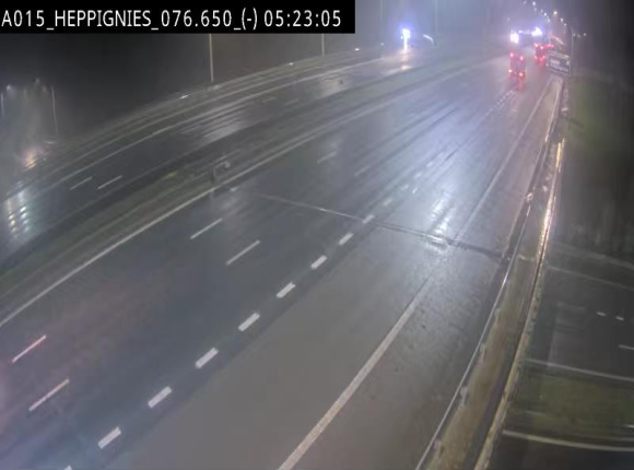 Webcam autoroute Belgique - Heppignies - E42 direction Namur - BK 76.4