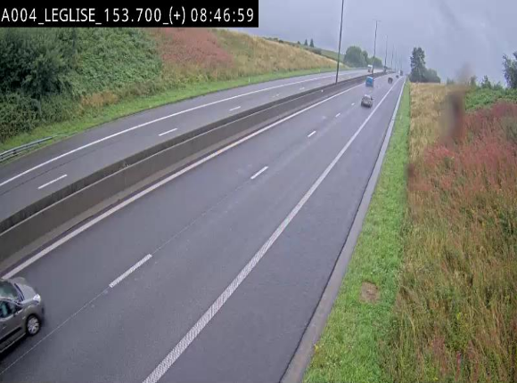 Webcam autoroute E411 à hauteur de Léglise, en direction de Luxembourg