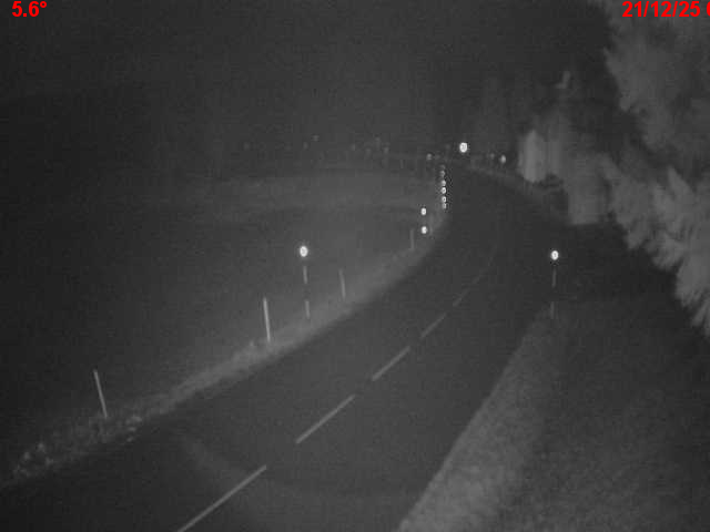 Webcam en haut du col du Ballon d'Alsace sur la D465 à 1075 mètres d'altitude dans les Vosges