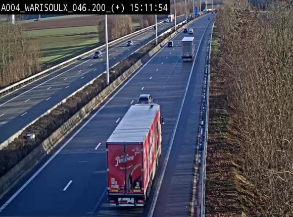 Webcam autoroute Belgique - Warissoulx - E411 - BK 46.2