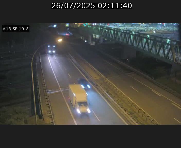 Traffic live webcam Luxembourg Croix de Bettembourg - A13 direction Esch-sur-Alzette - BK 19.8