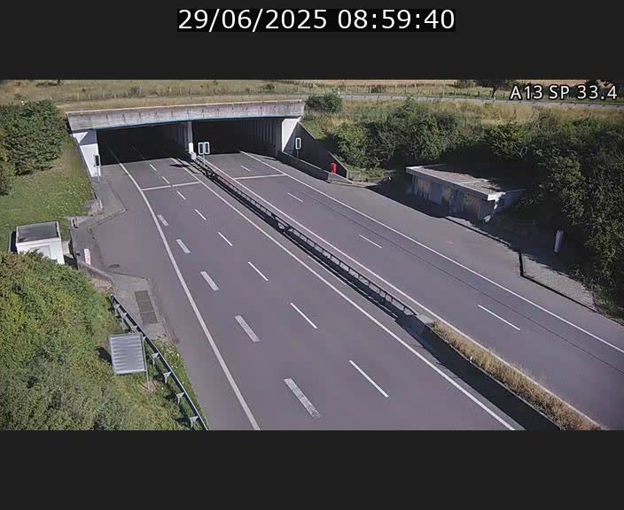 Webcam trafic sur A13 à hauteur d'Altwies en direction de Mondorf-les-bains et en provenance de l'Allemagne