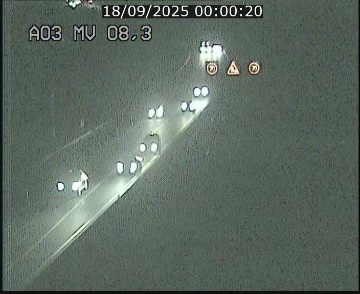 Webcam Autoroute après la Croix de Bettembourg en direction de Luxembourg sur l'A3