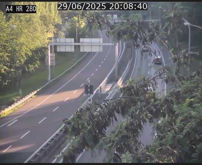 Webcam traffic A4 Luxembourg - BK 0.2 - P+R Bouillon (direction Luxembourg)