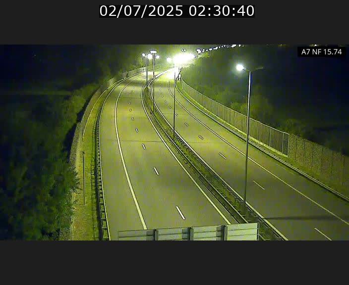Caméra trafic Luxembourg - A7, Tunnel Mersch, entrée nord, direction Lorentzweiler