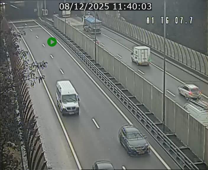 Traffic live webcam Luxembourg Kirchberg - A1 direction Luxembourg-ville - BK 7.7