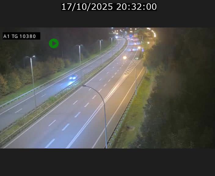 Traffic live webcam Luxembourg Senningerberg - A1 direction Luxembourg Kirchberg - BK 10.3