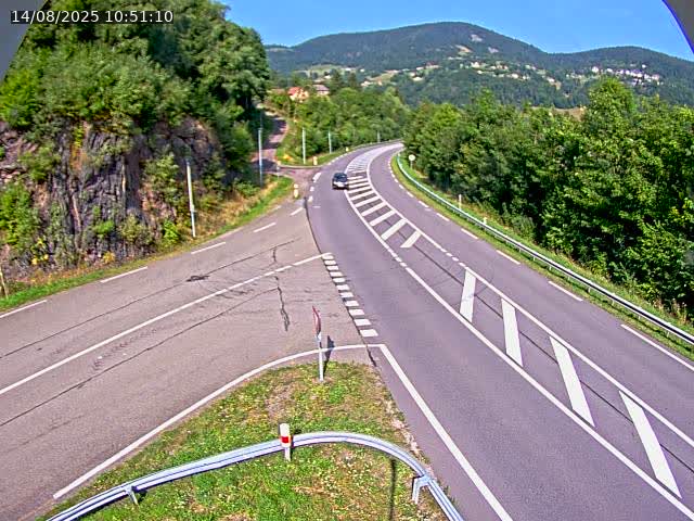 Caméra autoroute France - N66, col du Bussang direction Remiremont