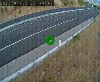 Caméra autoroutière France - A75, Engayresque, entre Millau et Séverac-le-Chateau, en direction de Montpellier