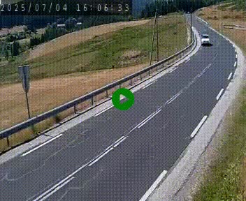 Webcam routière au niveau du col de la Chavade en Ardèche, sur la N102 à 1266 mètres d'altitude