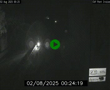 Webcam sur la N165 après le Pont de l'Iroise, à l'entrée de Brest