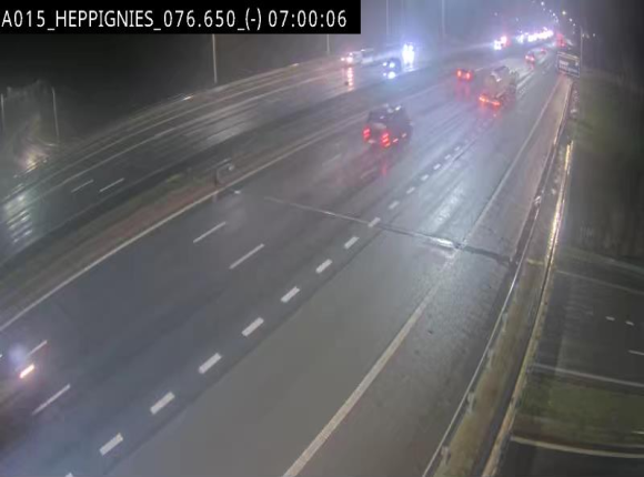 Webcam autoroute Belgique - Heppignies - E42 direction Namur - BK 76.4