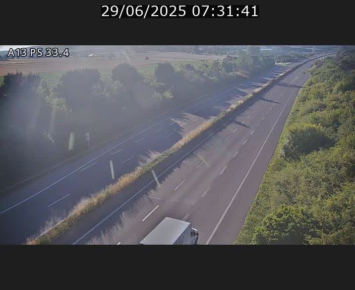 Webcam trafic sur A13 à hauteur de Mondorf-les-Bains en direction d'Altwies