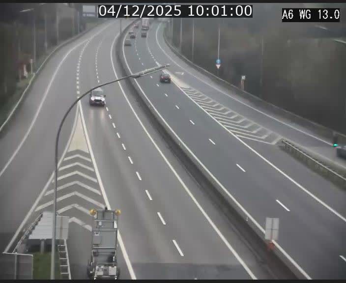 Traffic live webcam Luxembourg Mamer - A6 - BK 13 - direction Luxembourg/France/Allemagne