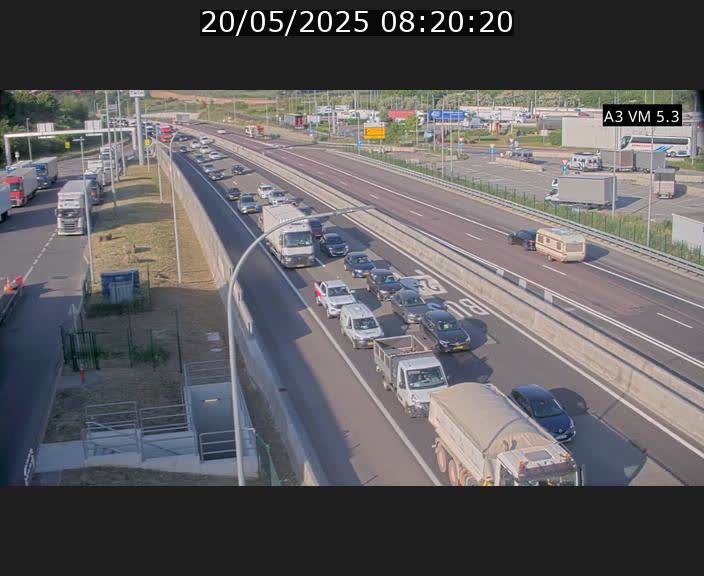 Traffic live webcam Luxembourg Aire de Berchem - A3 - BK 5 - direction France