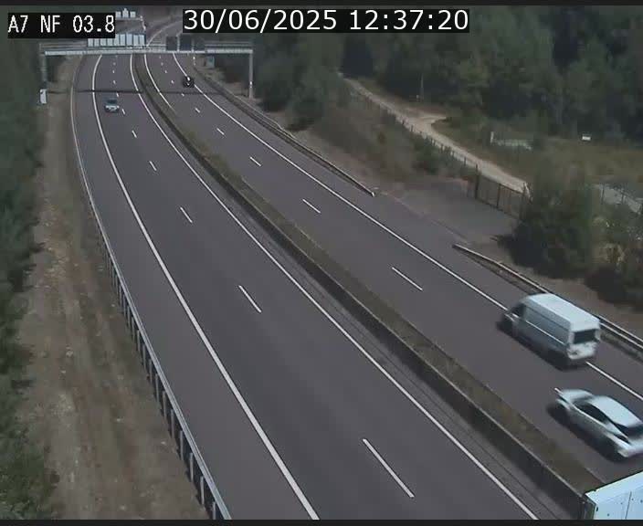 Webcam autoroute A7 au Luxembourg à la sortie du Tunnel Stafelter vers le Nord