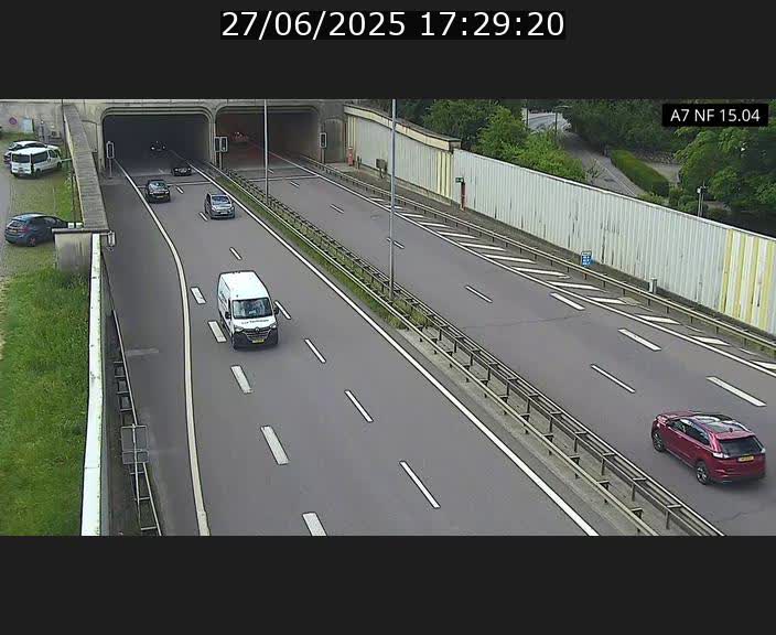 Caméra trafic Luxembourg - A7, Tunnel Mersch, entrée sud, direction Ettelbruck