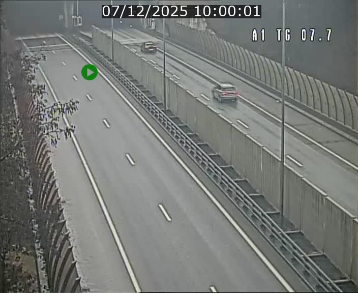Traffic live webcam Luxembourg Kirchberg - A1 direction Luxembourg-ville - BK 7.7