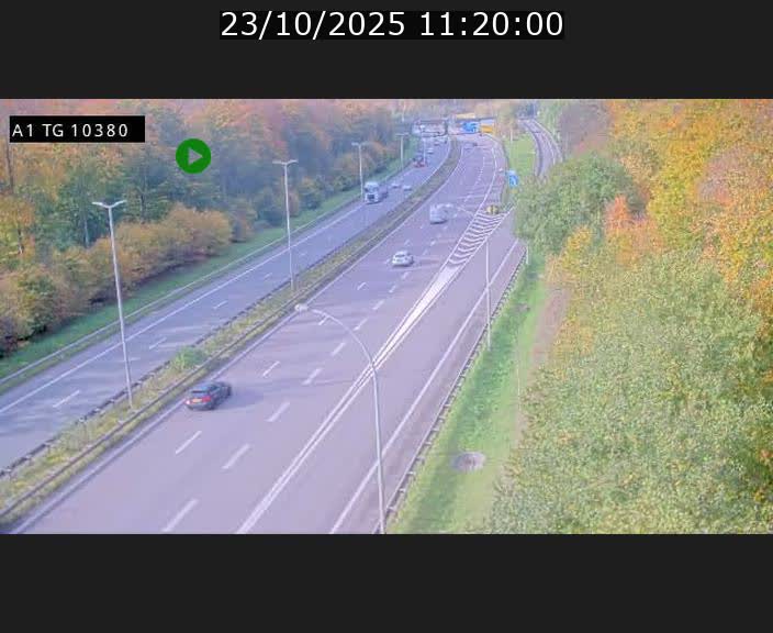 Traffic live webcam Luxembourg Senningerberg - A1 direction Luxembourg Kirchberg - BK 10.3