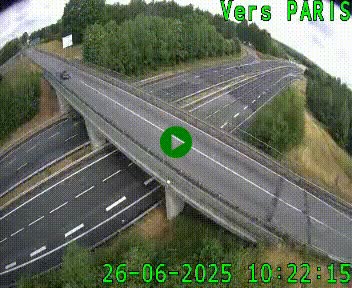 Clone of Caméra routière sur l'autoroute A20 au nord de Limoges, à la jonction avec la N520. Vue orientée vers Paris