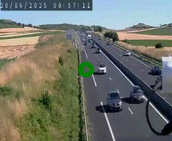 Caméra autoroute A75 à hauteur de Le Crest, en direction de Montpellier