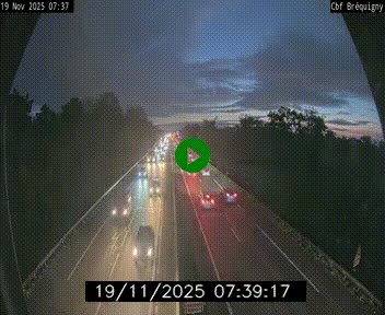 Webcam sur le périphérique de Rennes (N136) à hauteur du quartier Bréquigny, au sud de la ville