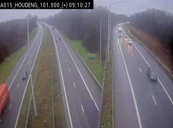 Webcam autoroute Belgique - Houdeng-Goegnies - Jonction E19/E42 direction Tournai/Mons - BK 101.85