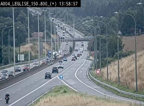 Caméra autoroute Belgique - Côte de Léglise, E411(A4) direction Luxembourg