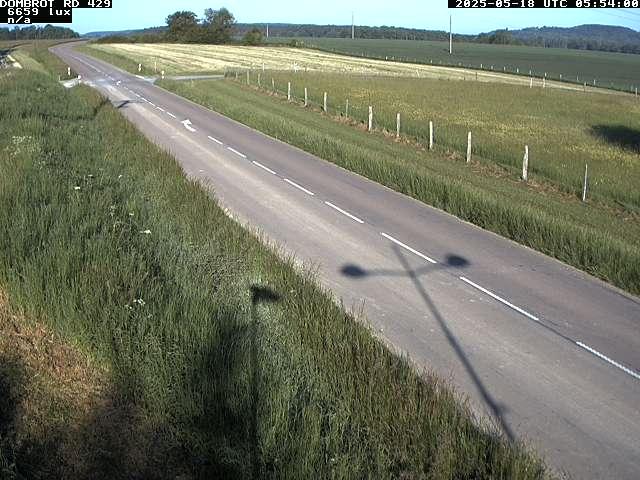 Webcam à Dombrot-le-Sec dans le département des Vosges sur la D429 à 407 mètres d'altitude