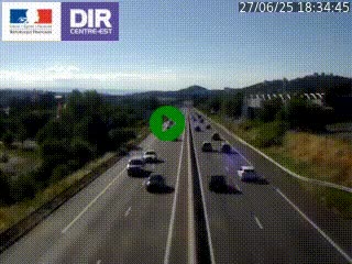 Caméra autoroute à Saint-Etienne (Les Littes) à hauteur du Ikea Saint-Etienne sur l'A72 en direction de Roanne
