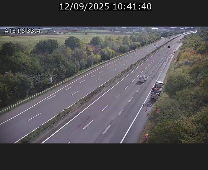 Webcam trafic sur A13 à hauteur de Mondorf-les-Bains en direction d'Altwies