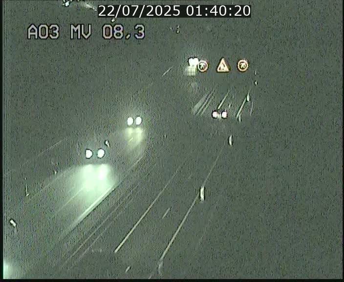 Webcam Autoroute après la Croix de Bettembourg en direction de Luxembourg sur l'A3