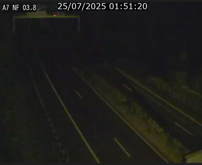 Webcam autoroute A7 au Luxembourg à la sortie du Tunnel Stafelter vers le Nord