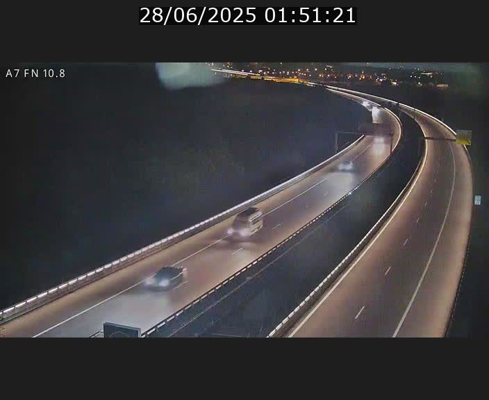 Caméra trafic Luxembourg - A7, Tunnel Gousselerbierg, sortie sud, direction rond-point Lorentzweiler (BK 10.8)
