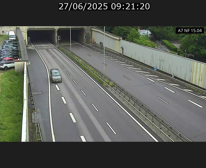 Caméra trafic Luxembourg - A7, Tunnel Mersch, entrée sud, direction Ettelbruck
