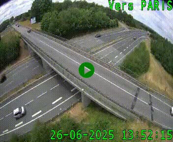 Clone of Caméra routière sur l'autoroute A20 au nord de Limoges, à la jonction avec la N520. Vue orientée vers Paris