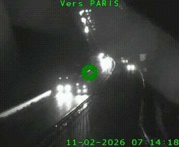 Caméra routière sur l'autoroute A20 à Bessines-sur-Gartempe. Vue orientée vers Paris