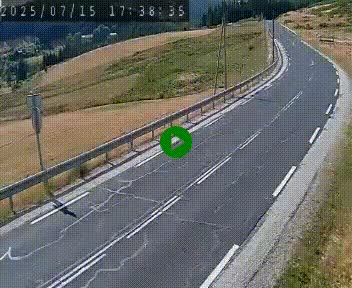 Webcam routière au niveau du col de la Chavade en Ardèche, sur la N102 à 1266 mètres d'altitude