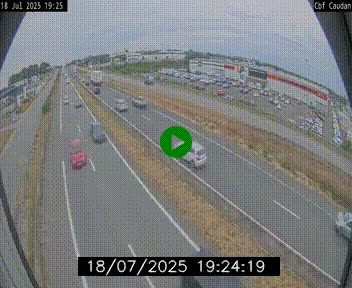 Webcam sur la N165 à hauteur de Caudan, dans le Morbihan.