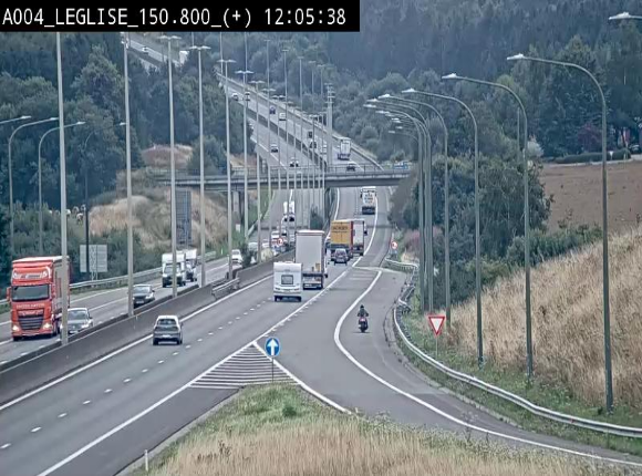 Caméra autoroute Belgique - Côte de Léglise, E411(A4) direction Luxembourg