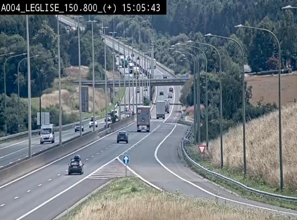 Caméra autoroute Belgique - Côte de Léglise, E411(A4) direction Luxembourg