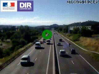 Caméra autoroute à Saint-Etienne (Les Littes) à hauteur du Ikea Saint-Etienne sur l'A72 en direction de Roanne