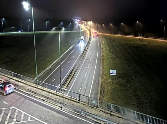 Webcam à la Baraque de Fraiture à la jonction entre l'E25 et la N89 à hauteur de Vielsalm