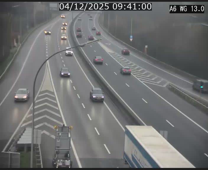 Traffic live webcam Luxembourg Mamer - A6 - BK 13 - direction Luxembourg/France/Allemagne