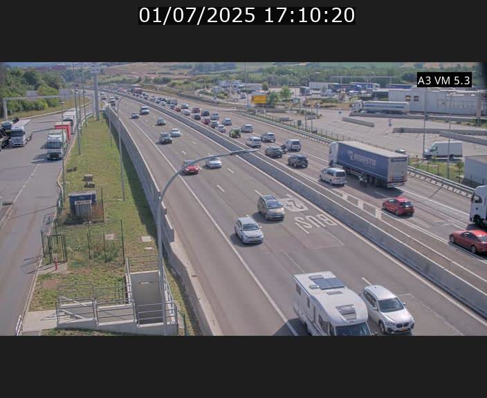 Traffic live webcam Luxembourg Aire de Berchem - A3 - BK 5 - direction France