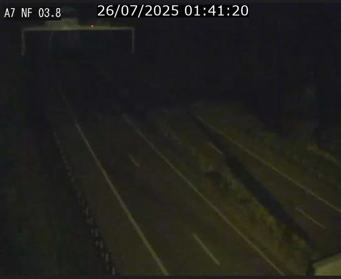 Webcam autoroute A7 au Luxembourg à la sortie du Tunnel Stafelter vers le Nord