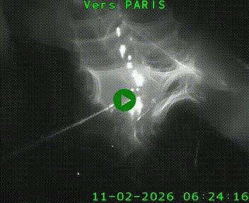 Caméra routière sur l'autoroute A20 à Bessines-sur-Gartempe. Vue orientée vers Paris