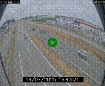 Webcam sur la N165 à hauteur de Caudan, dans le Morbihan.