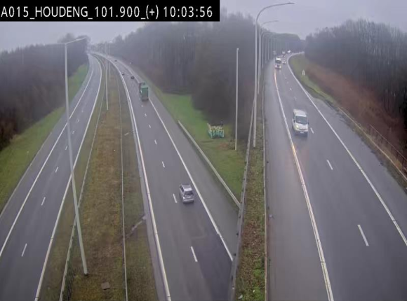Webcam autoroute Belgique - Houdeng-Goegnies - Jonction E19/E42 direction Tournai/Mons - BK 101.85